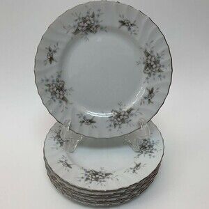 Mikasa Lady Margaret 9309 Bread and Butter Plates Japan Floral Lot of 7